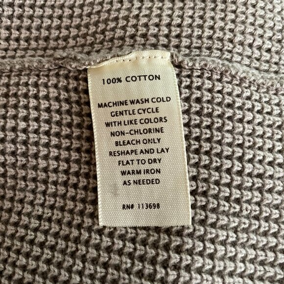 Margaret OLeary Women S Beige Knit Cardigan Sweater Open Drape Front Long Sleeve - Picture 9 of 9